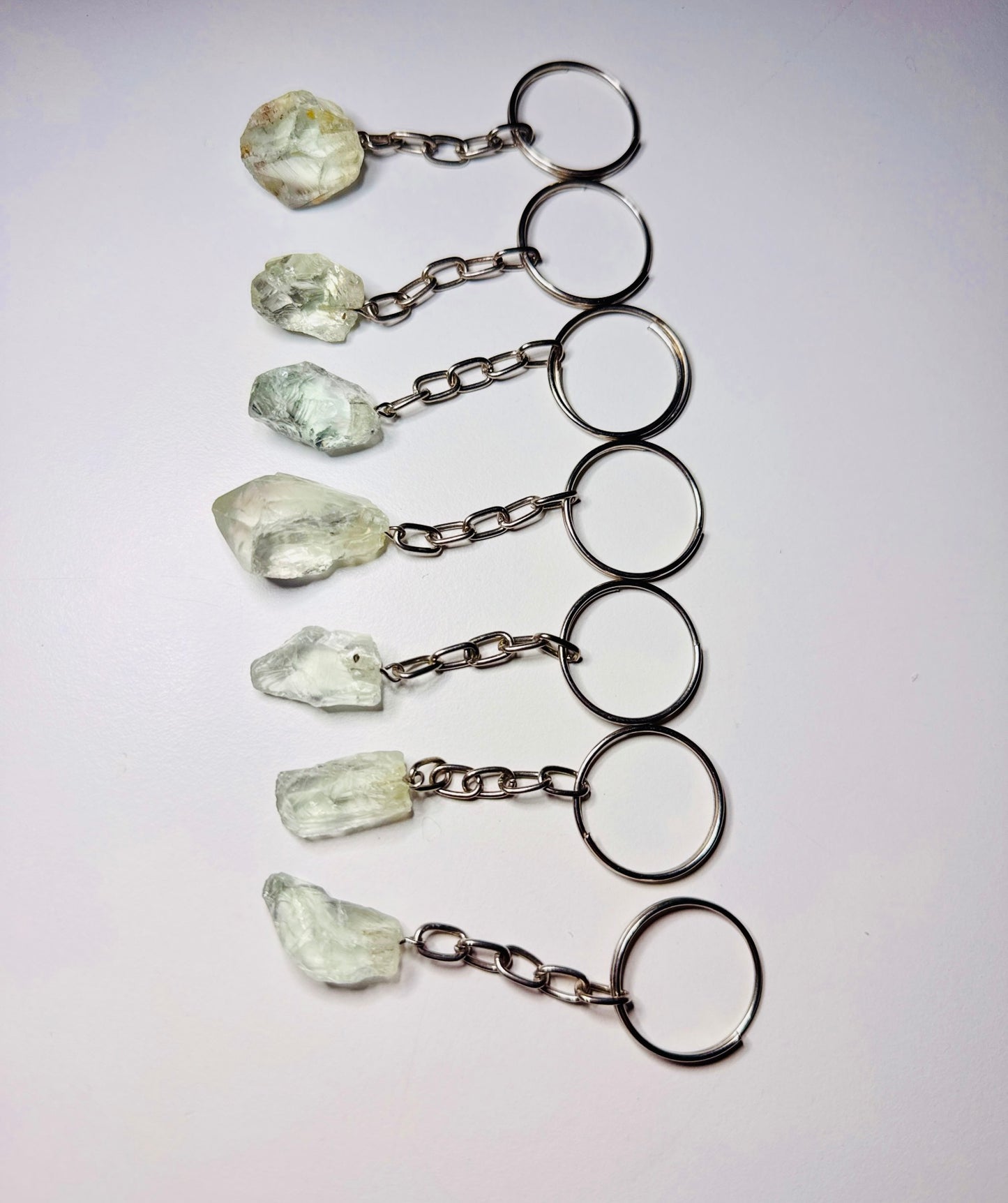 Prasiolite (Green Amethyst) Keyrings 🔑💚
