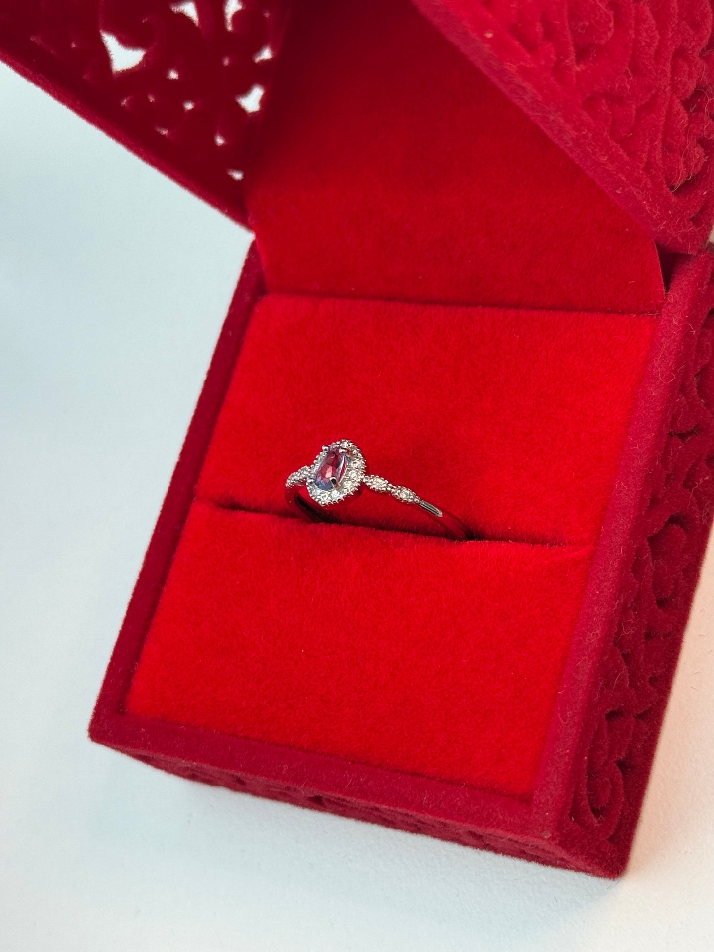 Elegant Tanzanite Crystal Ring 💎💍