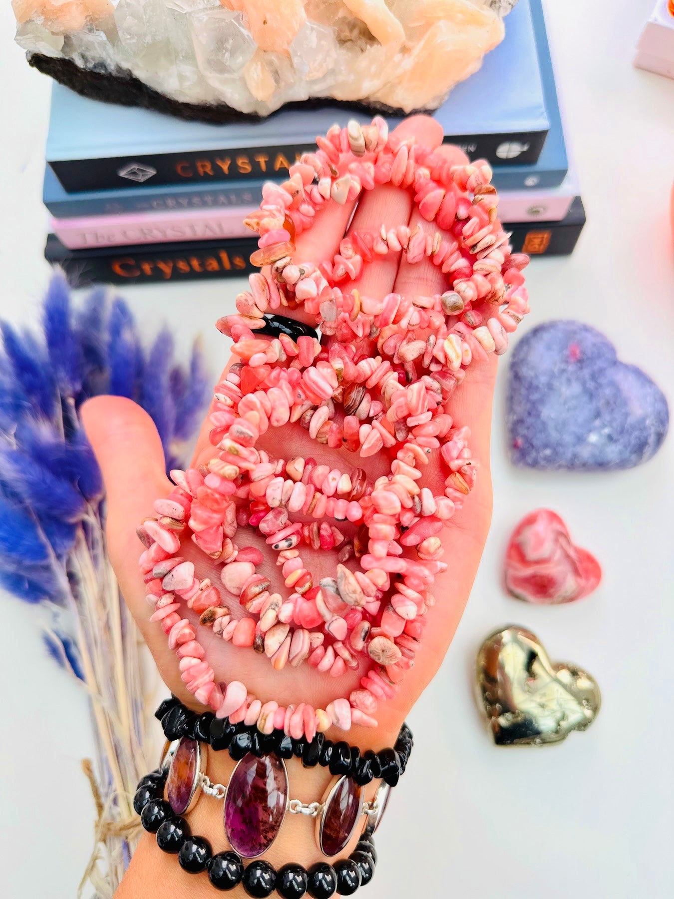 Rhodochrosite Crystal Bracelets 💕🎀