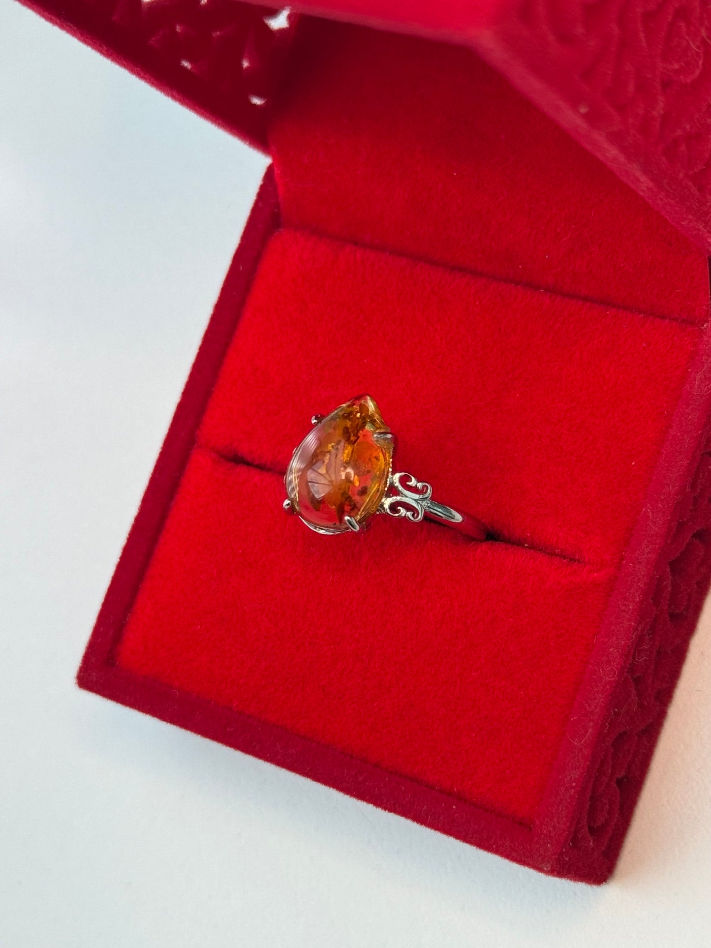 Amber Tear Ring ✨💍