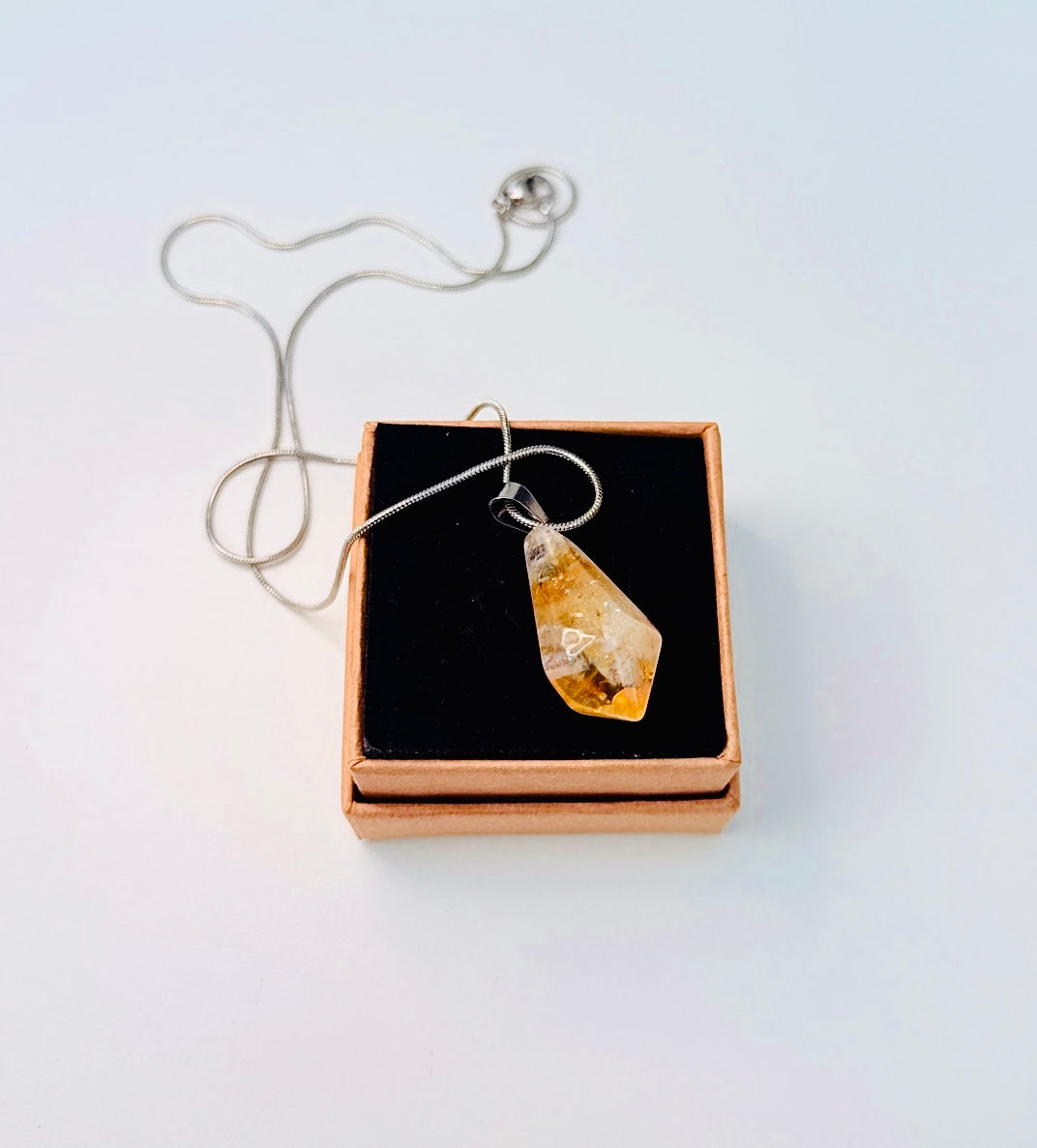 Citrine Pendant Necklace 💛