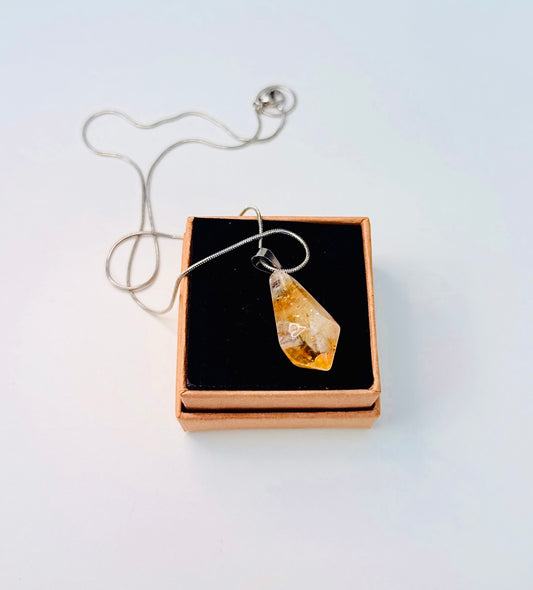 Citrine Pendant Necklace 💛