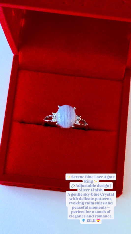 Blue Lace Agate Ring 💍