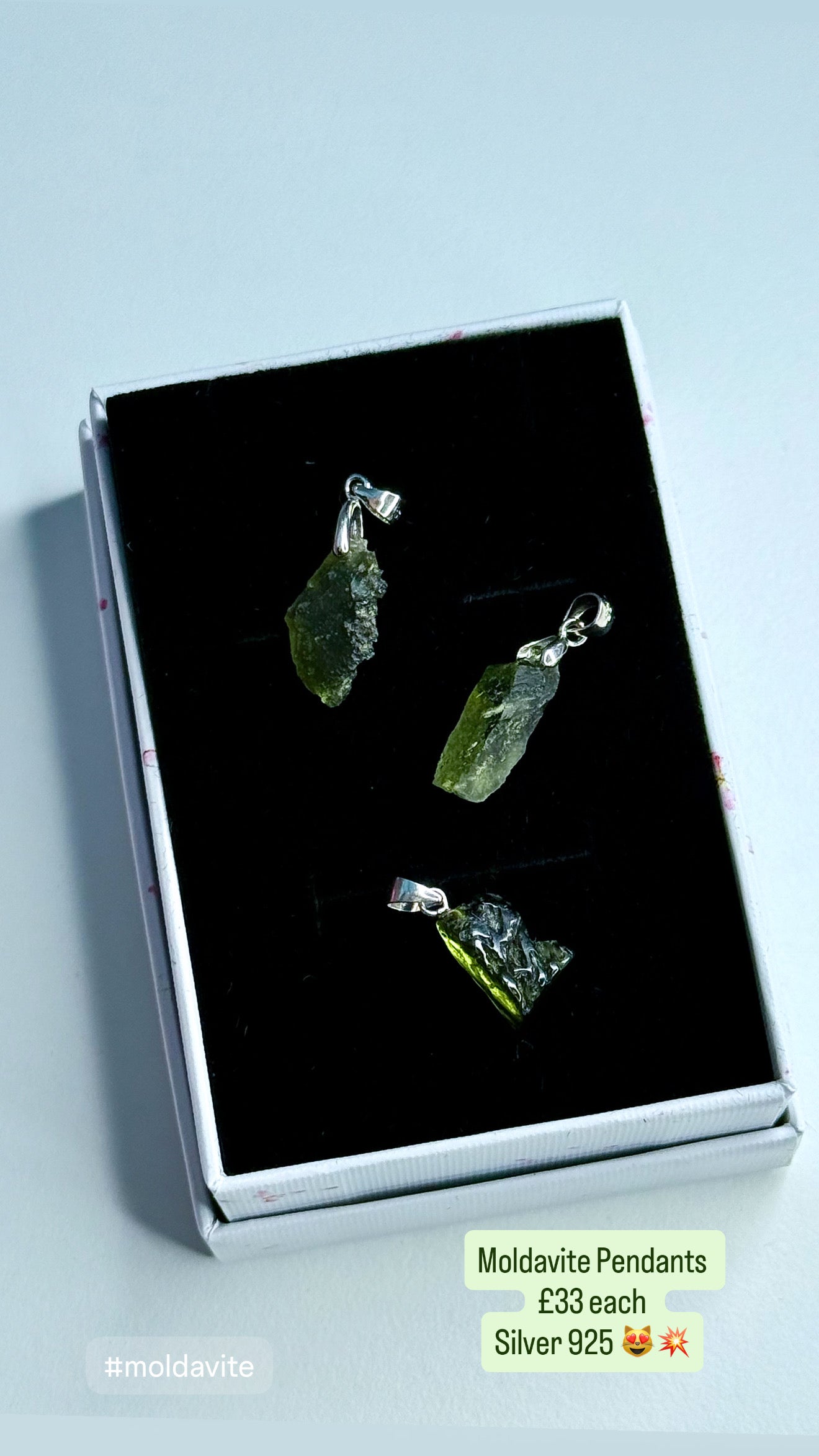 Moldavite Natural Silver 925