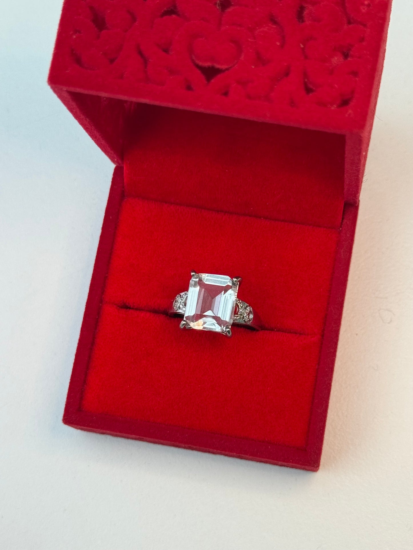 Square Quartz Crystal Ring 💎💍