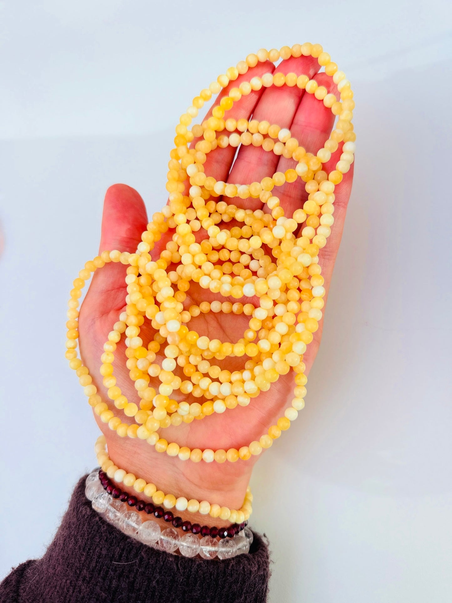 Orange Calcite Bead Bracelets 🍊🧡