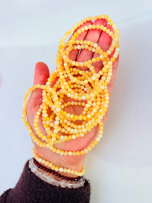 Orange Calcite Bead Bracelets 🍊🧡