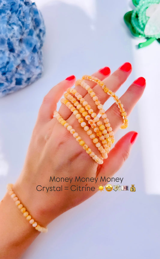 Citrine Bead Bracelets