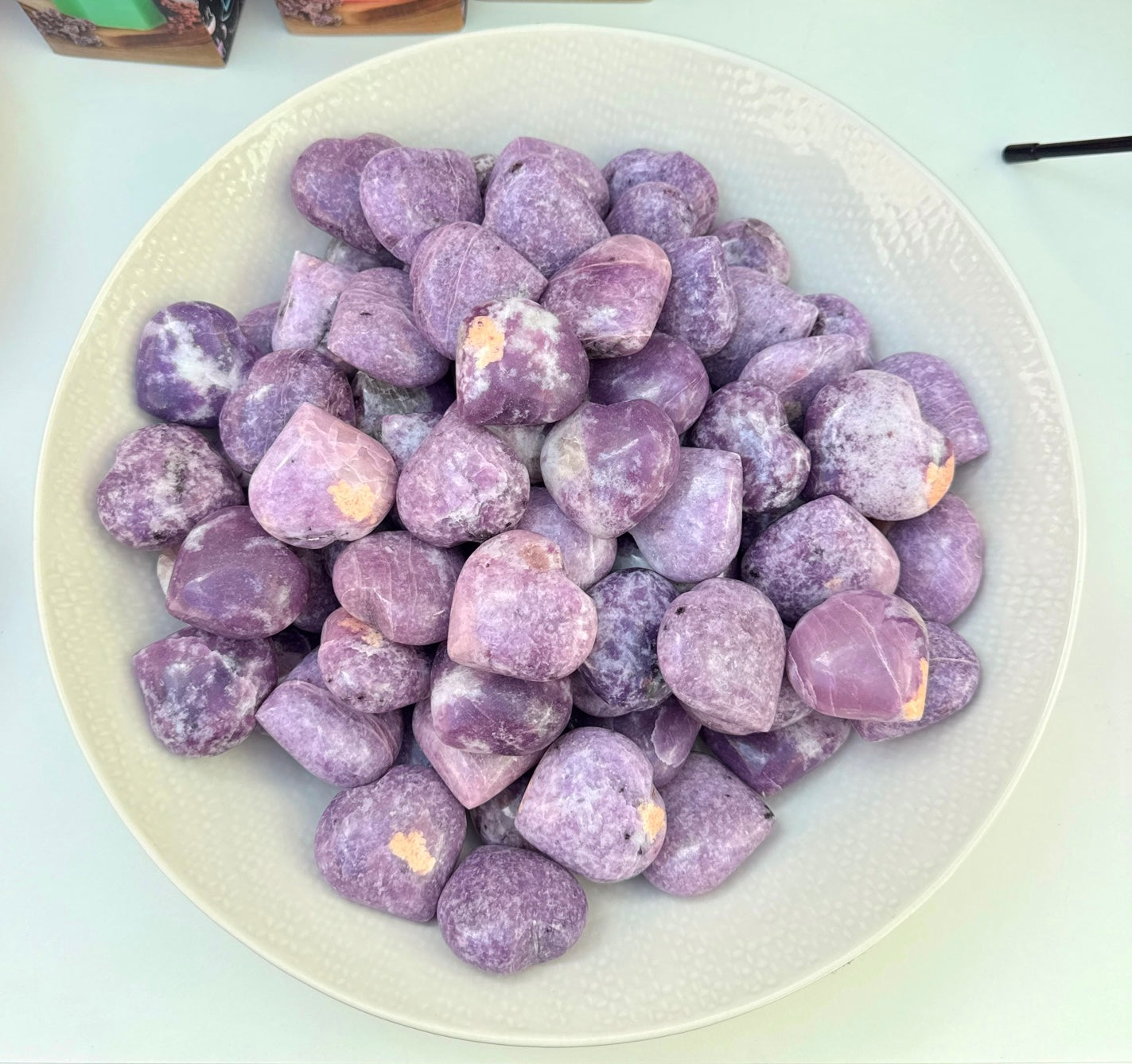 Lepidolite Hearts