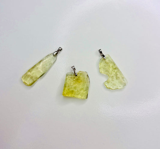 Libyan Desert Glass Pendants ✨