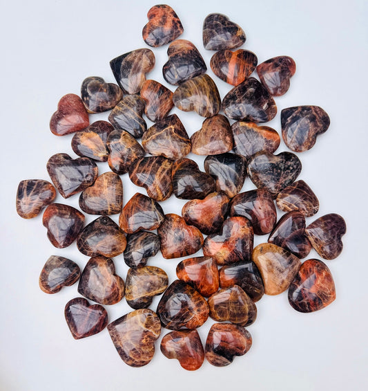 Black Moonstone Hearts