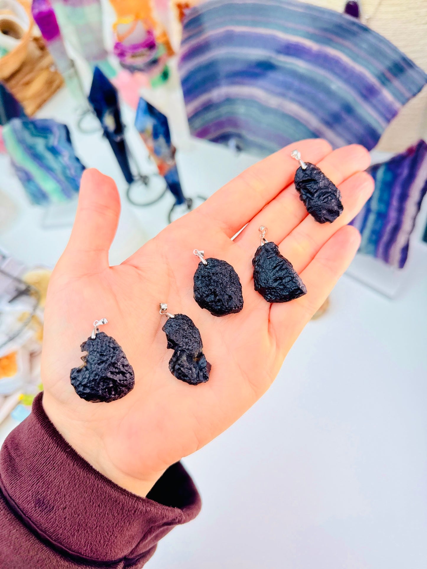 Agni Mani Tektite on Silver 925 Pendant ✨💎☄️