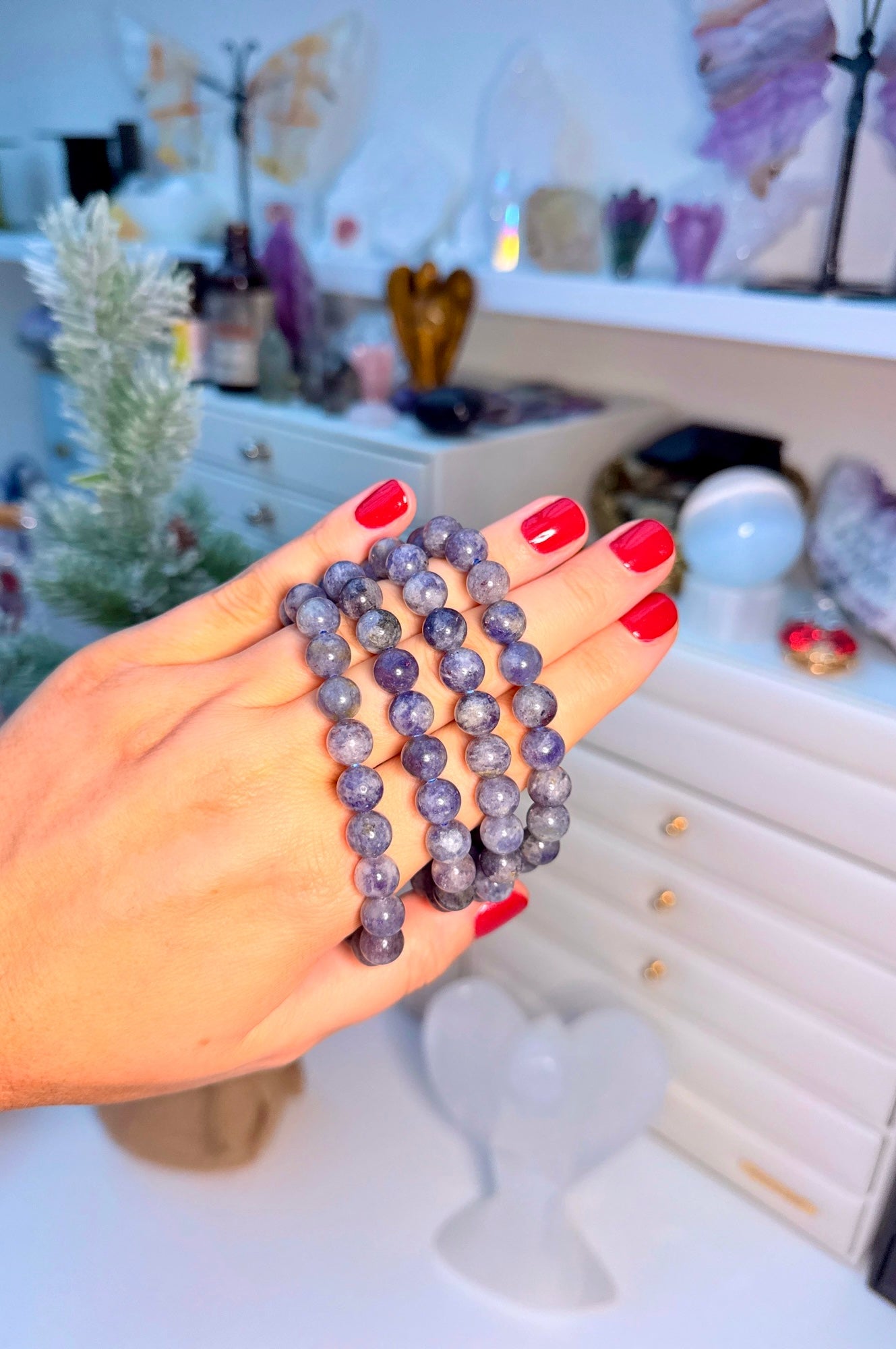 Iolite Powerbead Bracelet 📿🌌