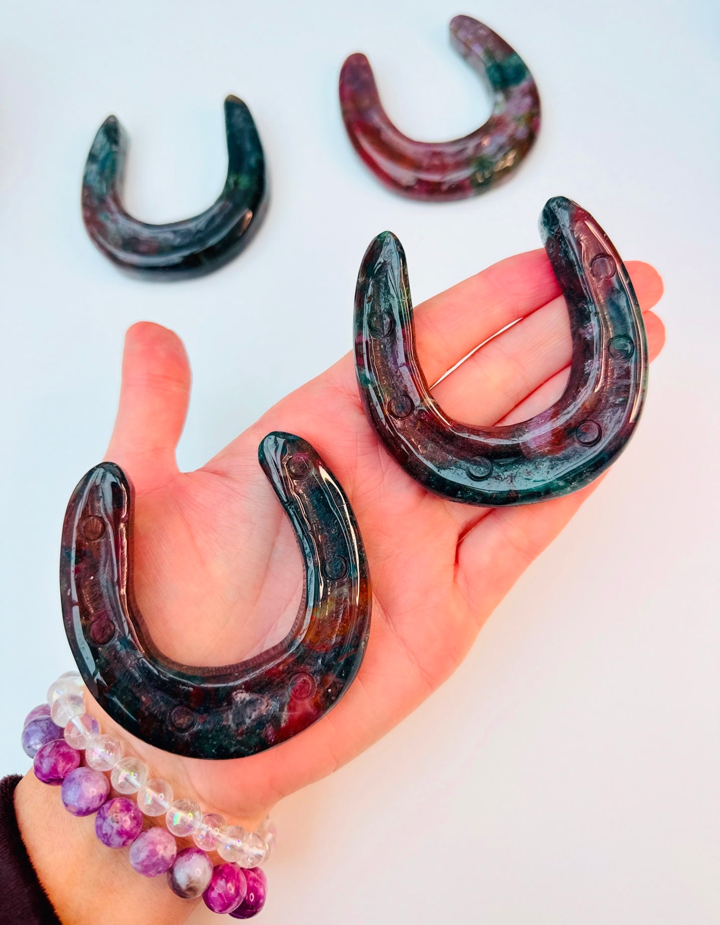 Bloodstone Lucky Horseshoe 🐴🍀