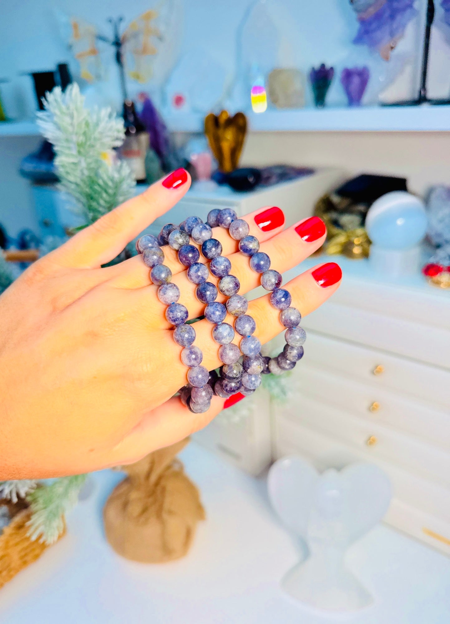 Iolite Powerbead Bracelet 📿🌌