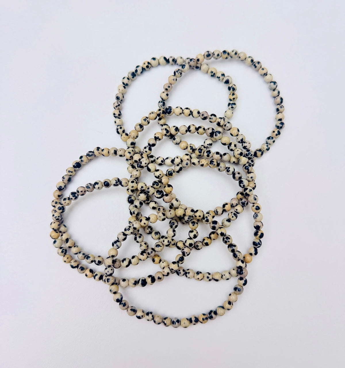 Dalmatian Jasper Bead Bracelets