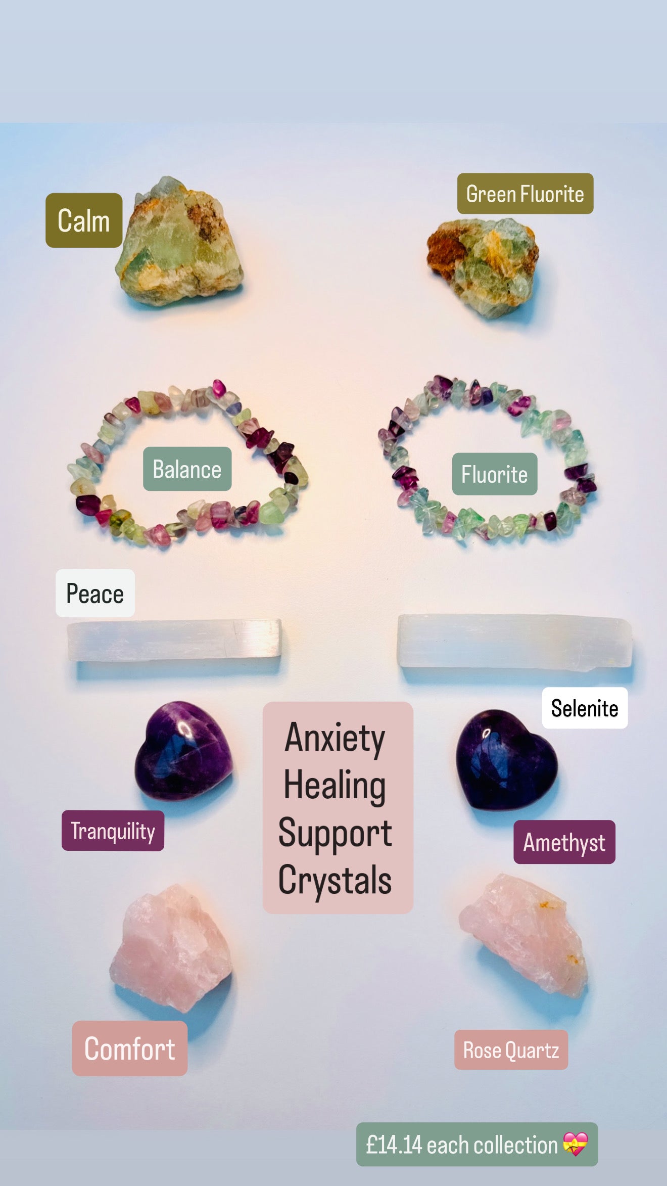 New Crystal Collection for Calming Anxiety 💝