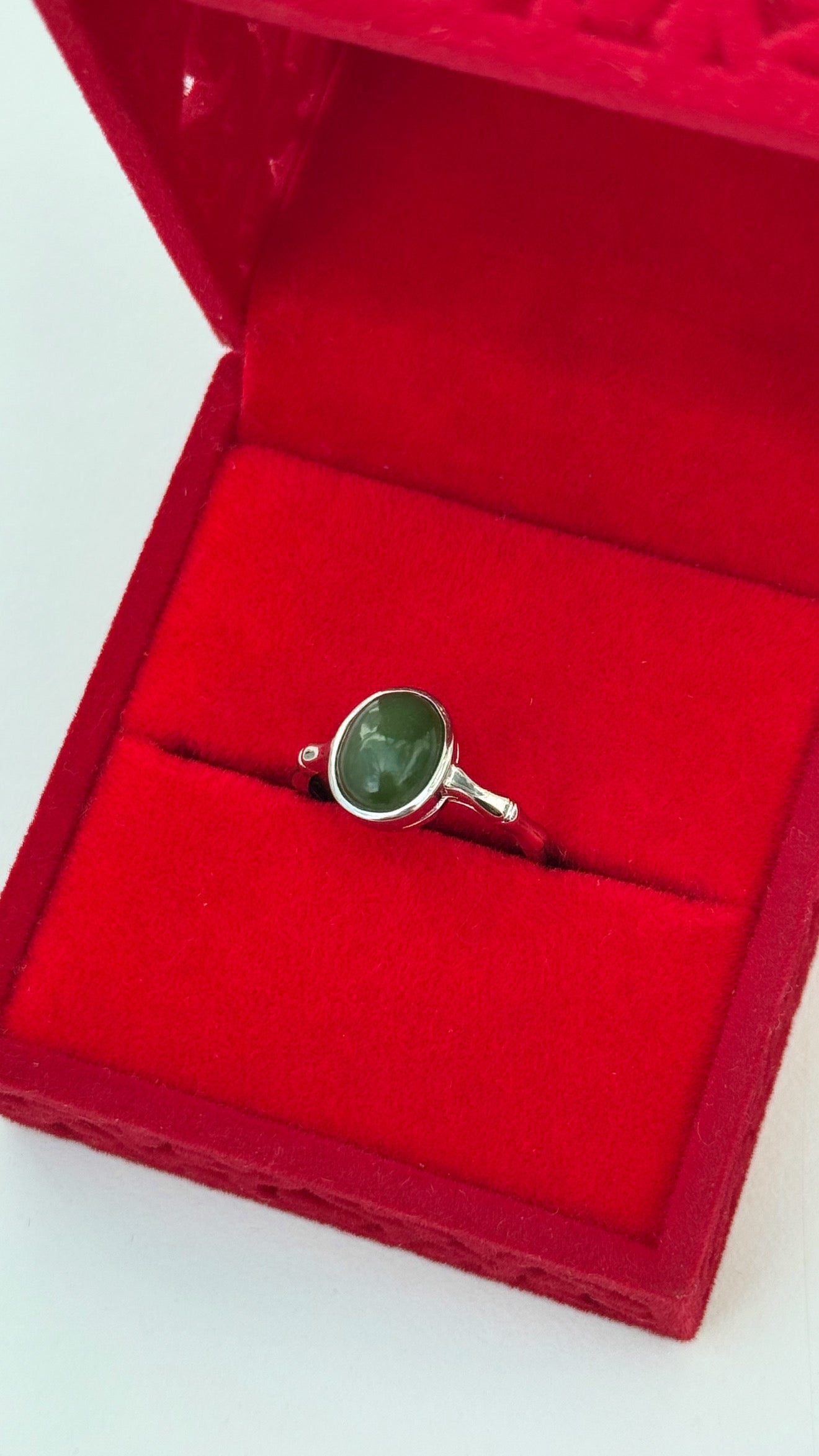 Jade Crystal Ring 🍀💍