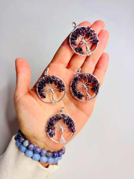 Iolite Tree of Life Pendant 🔮🌳