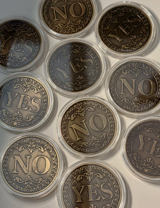 YES / NO Large Manifestation Coins 🔮✨