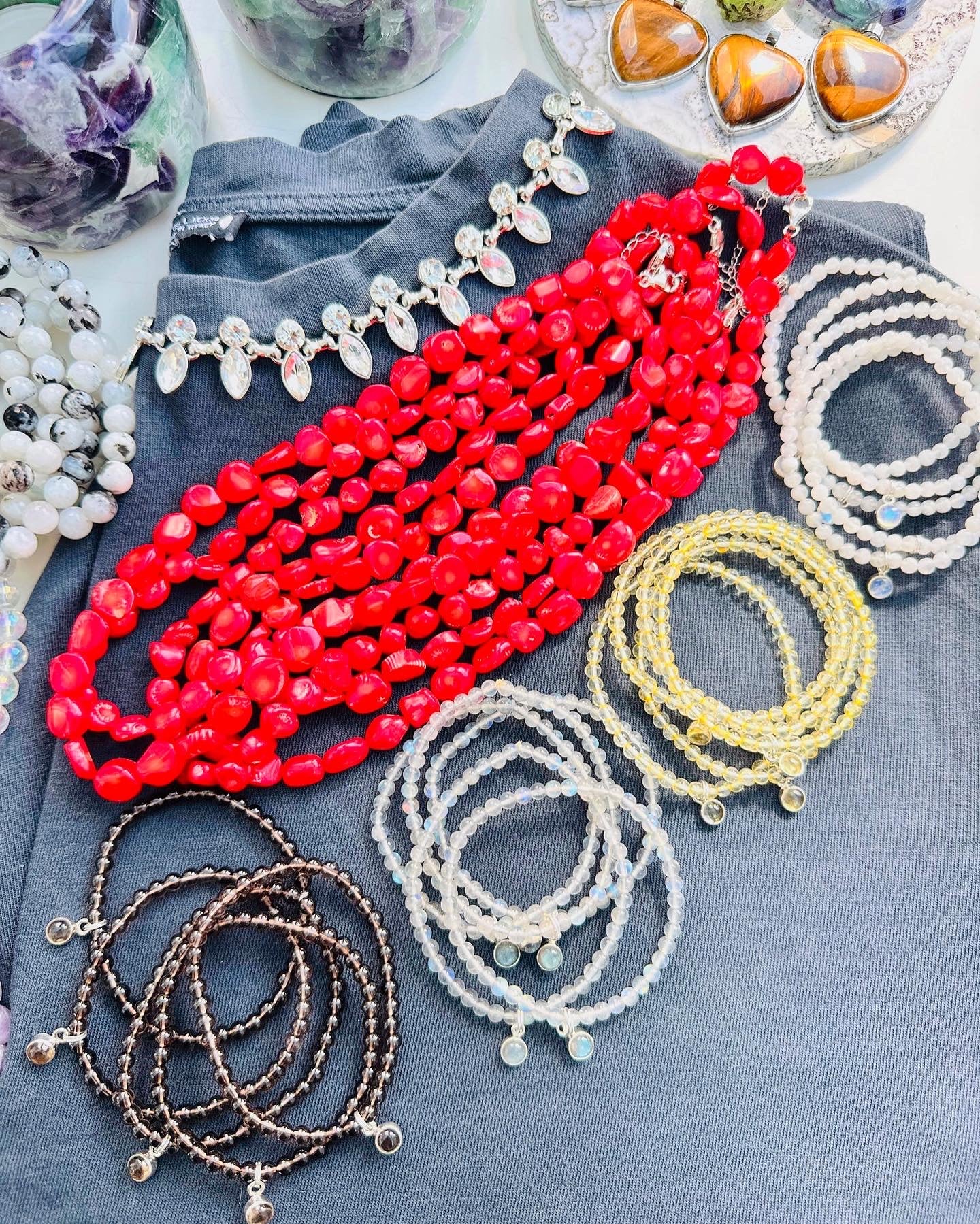 Red Bamboo Coral Necklace ❤️📿