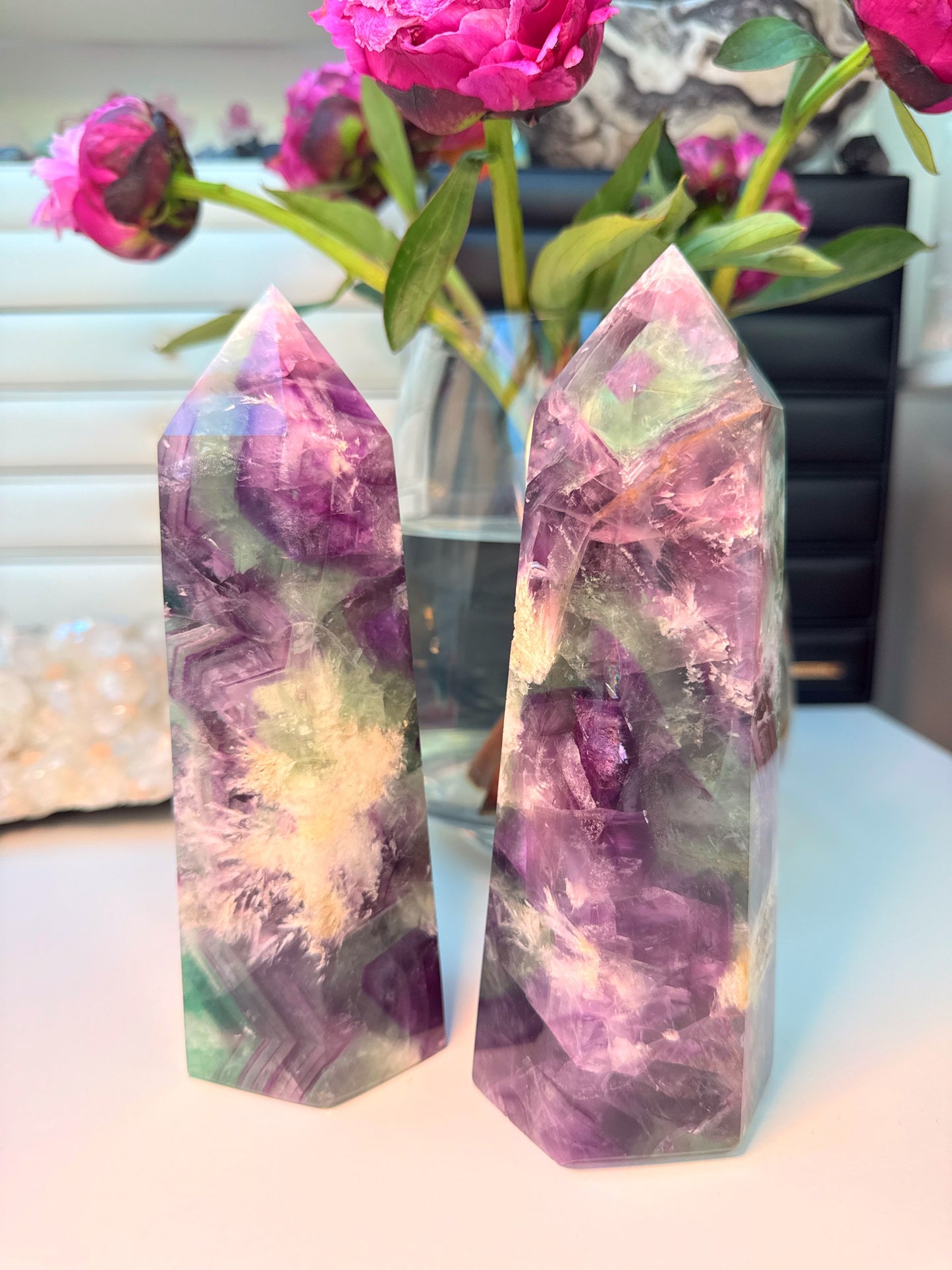Feather Fluorite Tower 💎🔮🪽👼🏼