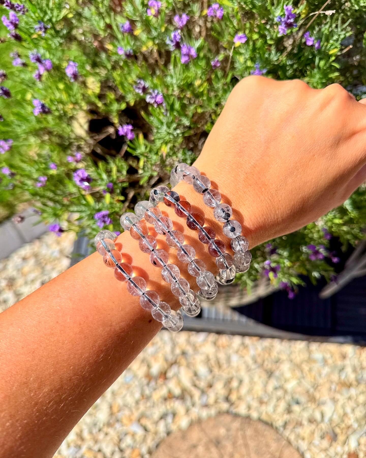 Herkimer Diamond Powerbead Bracelets