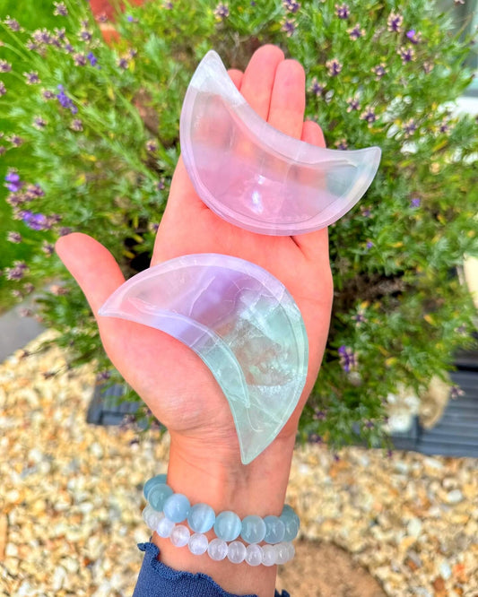 Fluorite Moon Dishes 🌙
