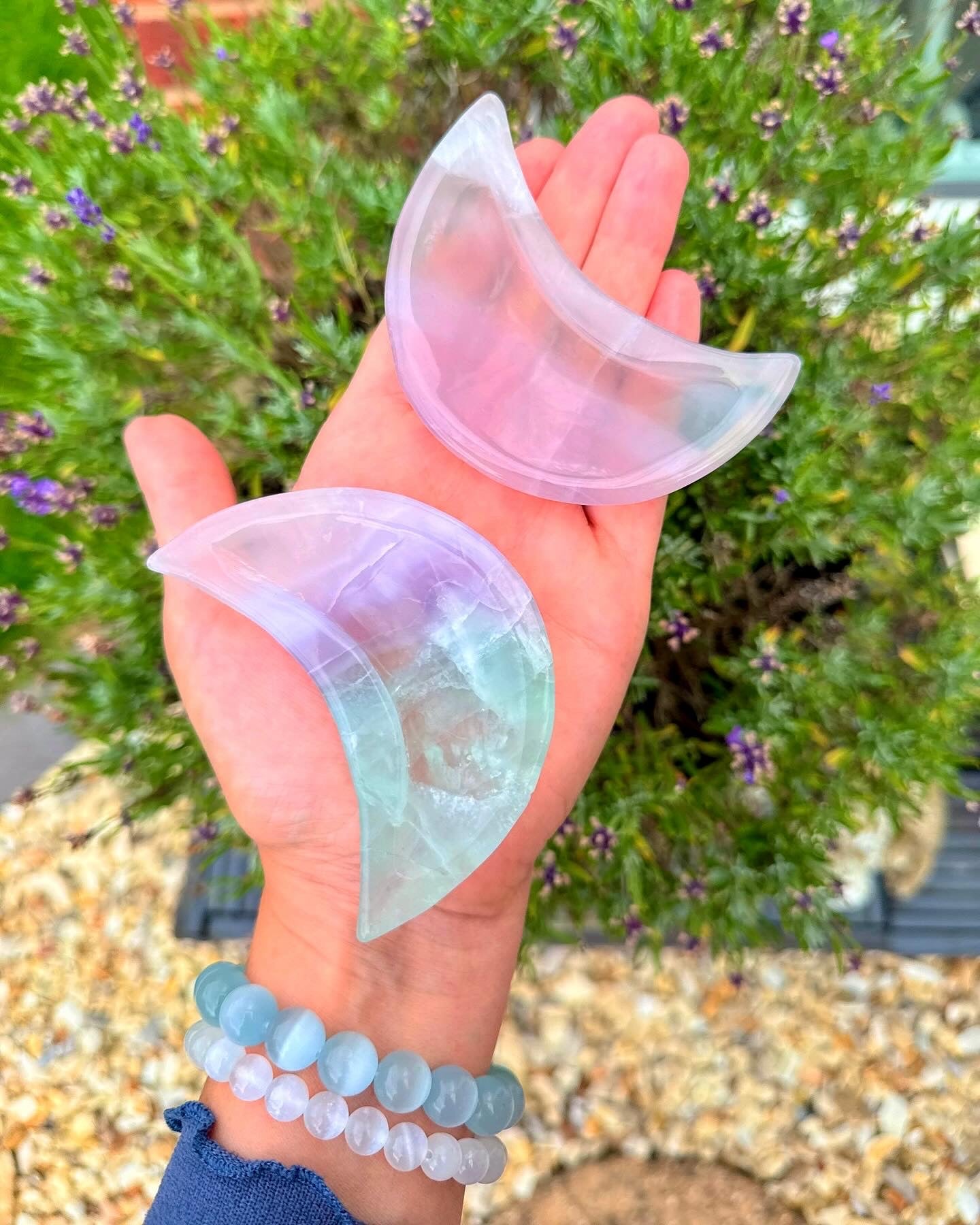 Fluorite Moon Dishes 🌙