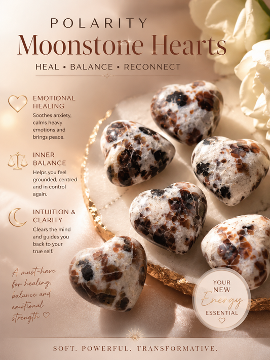 Polarity Moonstone Hearts 🤍🤎🌙