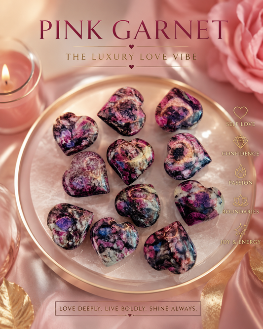 Pink Garnet Hearts 💞😘