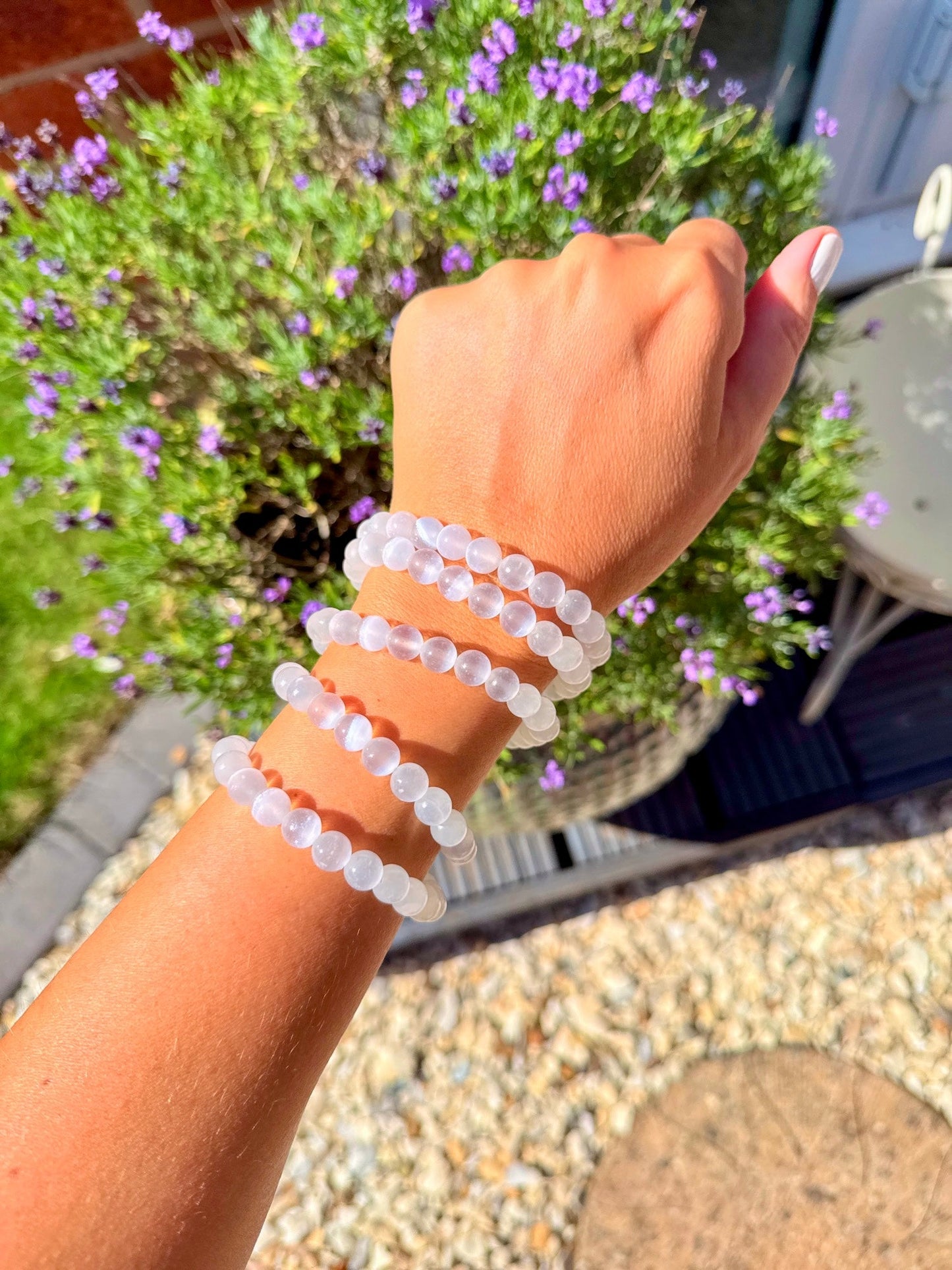 Selenite Powerbead Bracelets 🤍📿