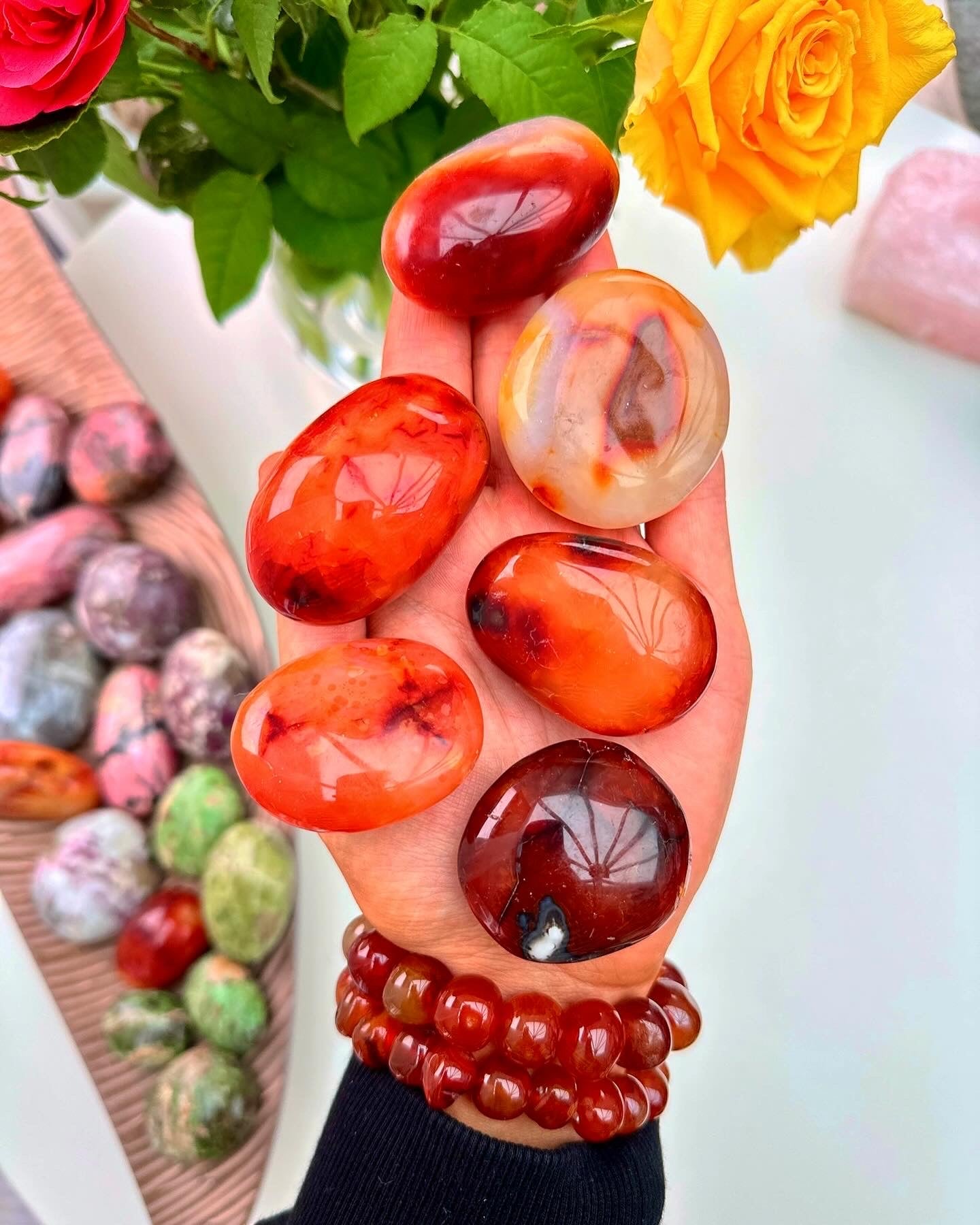 Beautiful Juicy Carnelian Pebbles 🧡🍊