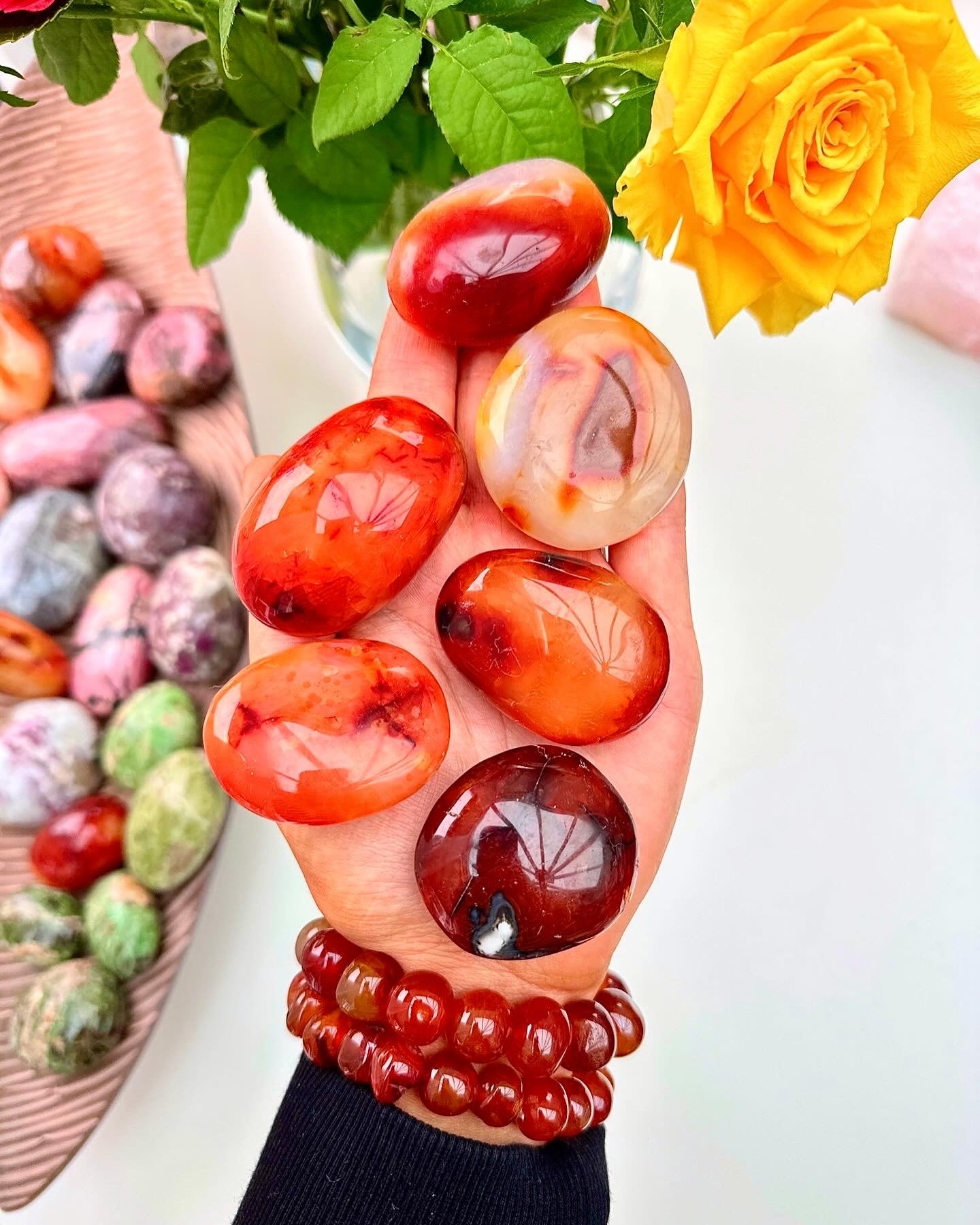 Beautiful Juicy Carnelian Pebbles 🧡🍊
