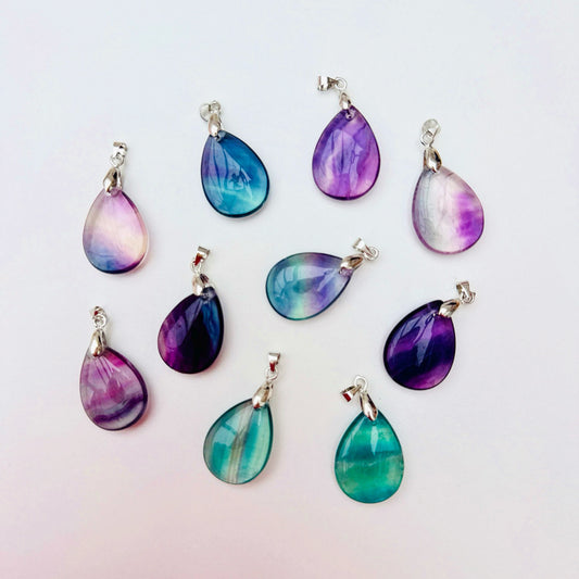 High Grade Fluorite Gem Pendants 🥰