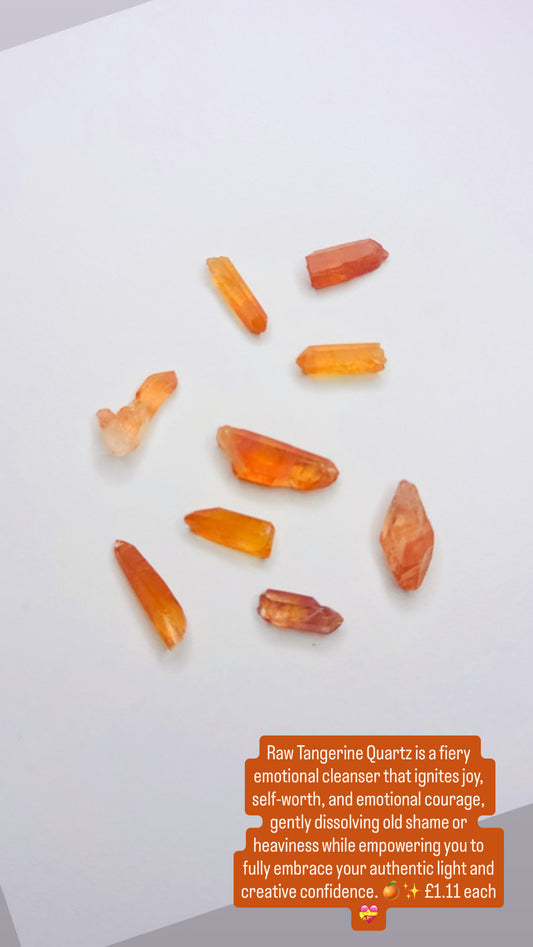 Raw Tangerine Quartz