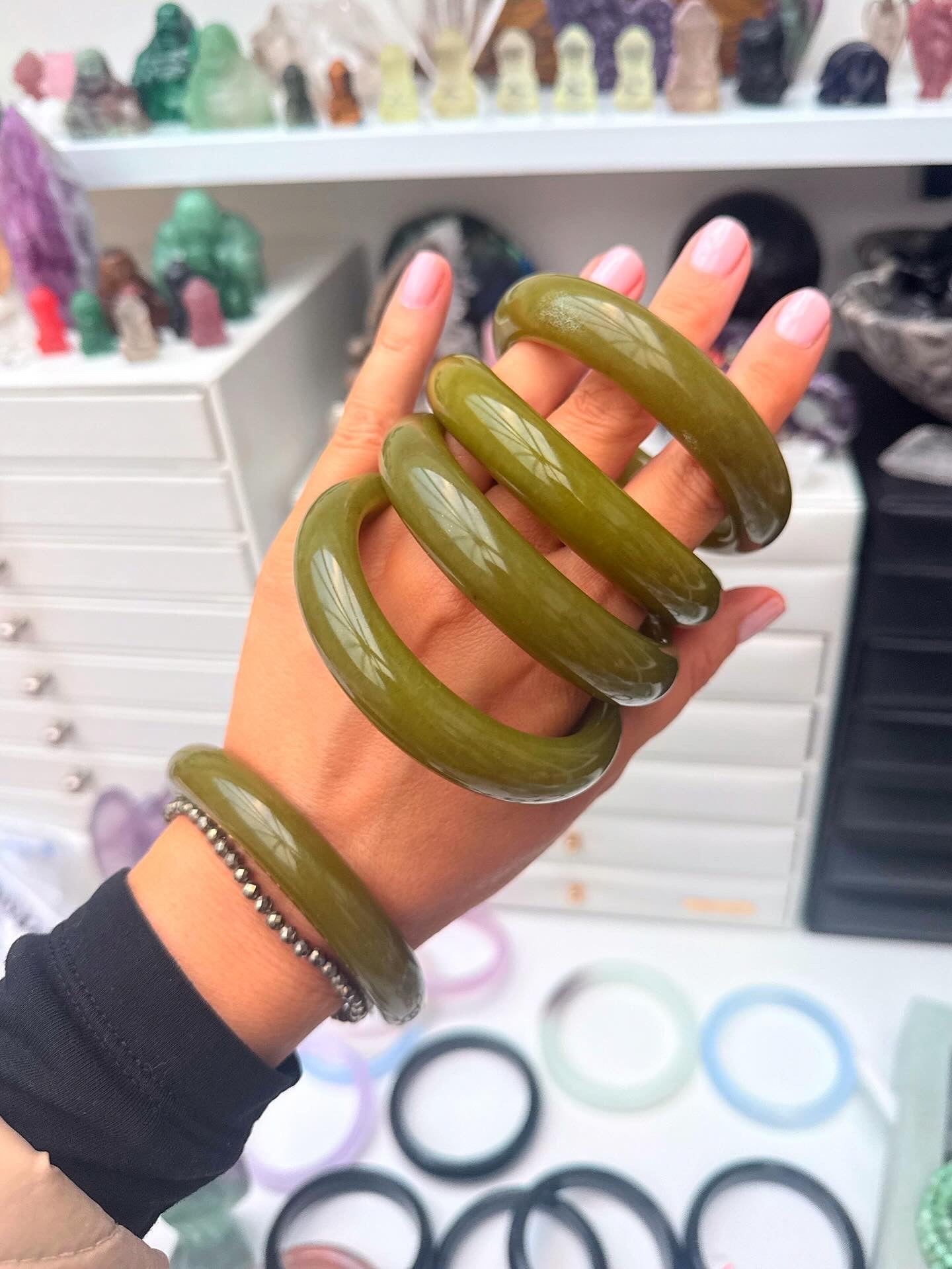 Olive Jade Gorgeous Bangles ✨🫒