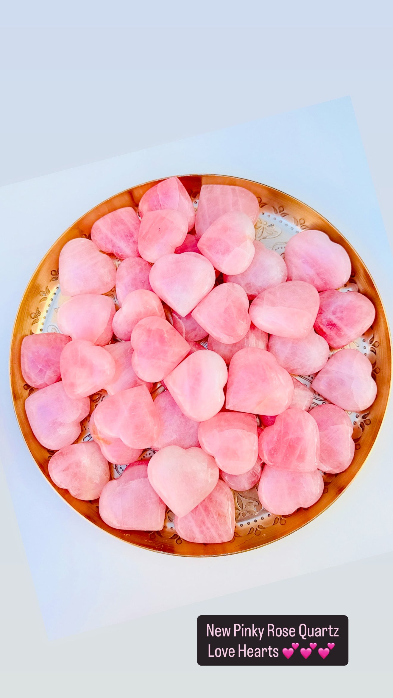 Rose Quartz Hearts 💕💝