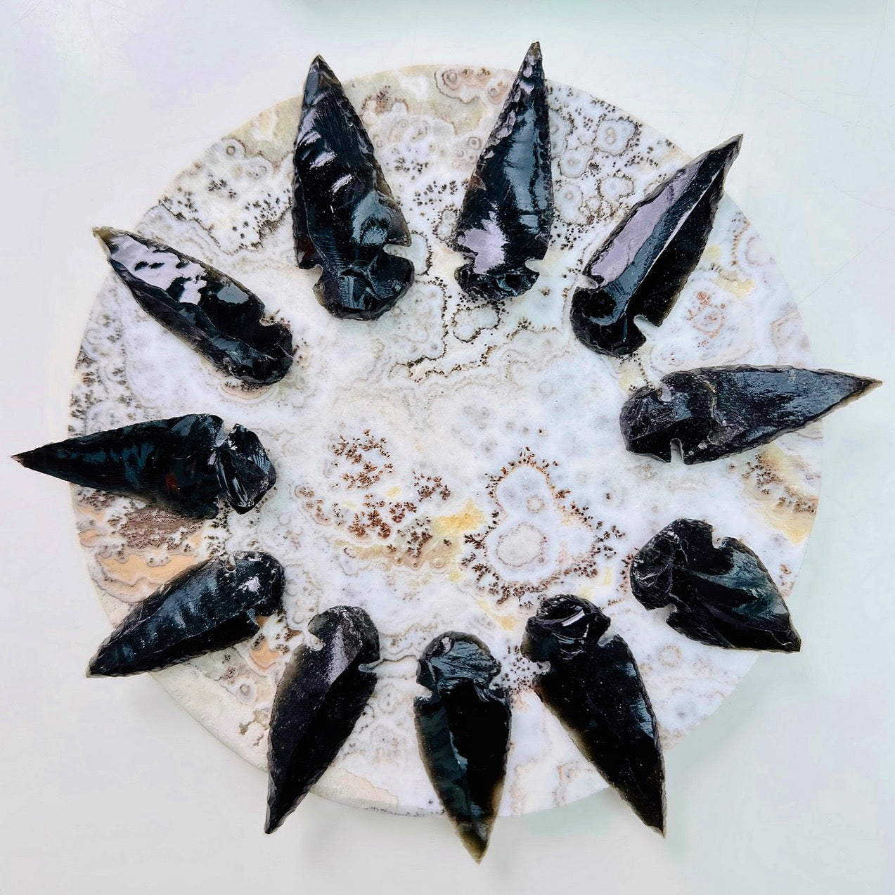 Cute Black Obsidian Arrowheads
