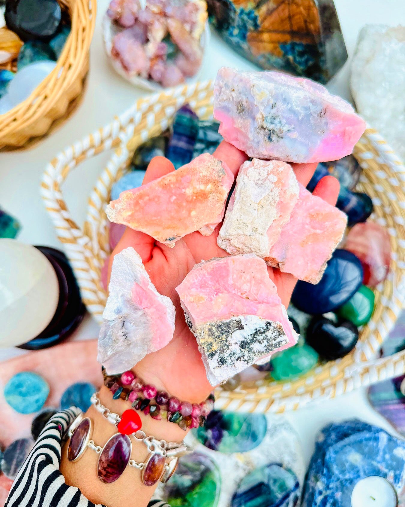 Natural Pink Opal Specimens 🌸🌷💕