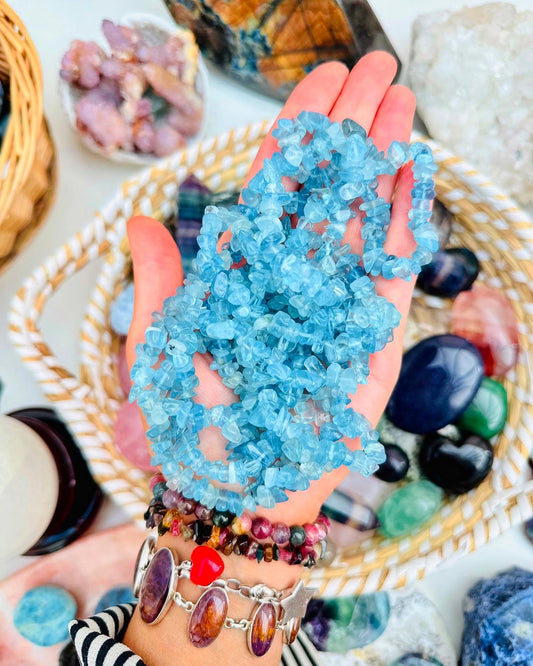 Aquamarine Crystal Bracelets 🏝🏖🐠🐬🐟