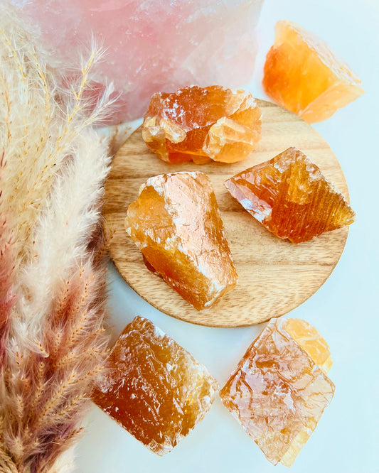 Honey Calcite Chunks 🍯✨