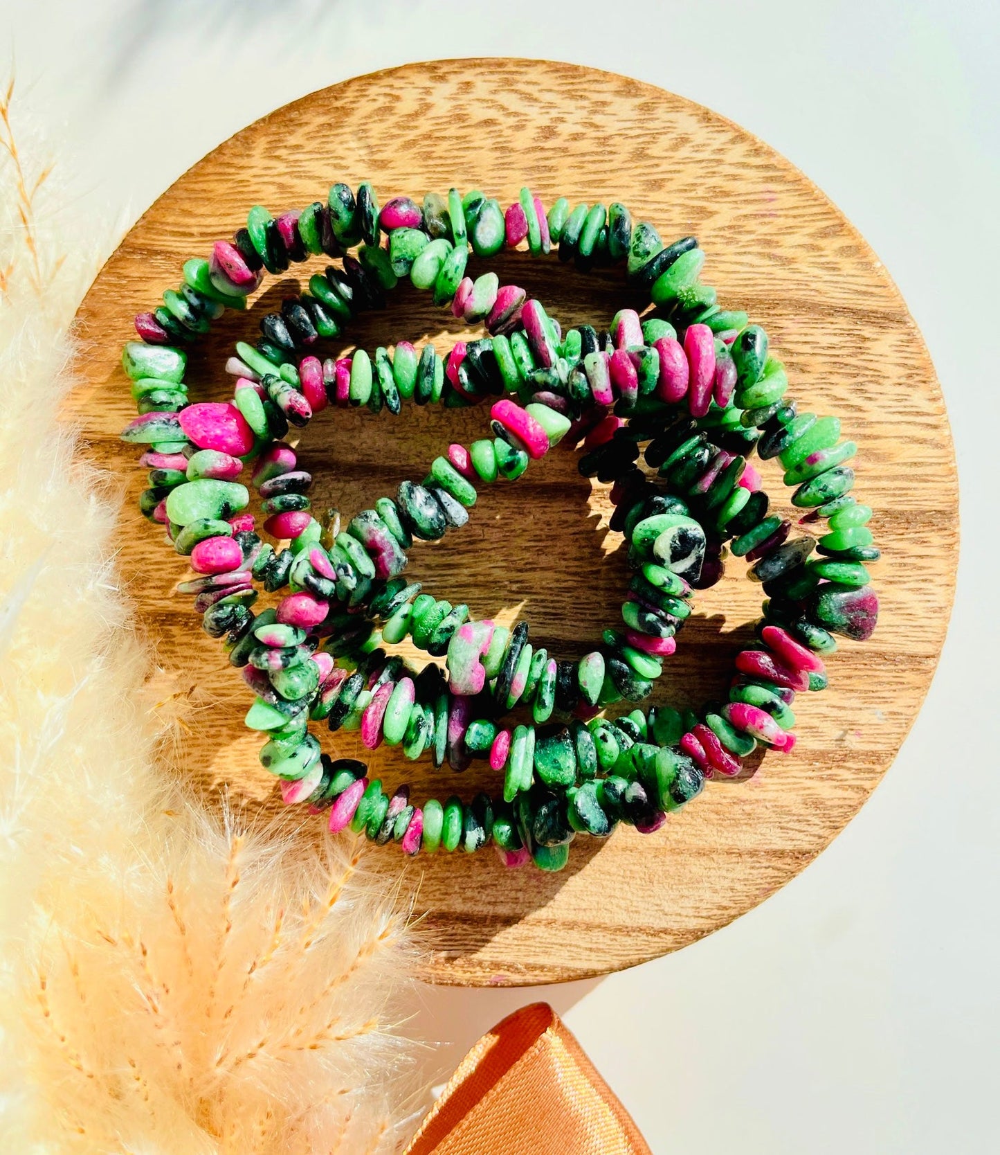 Ruby Zoisite Bracelets