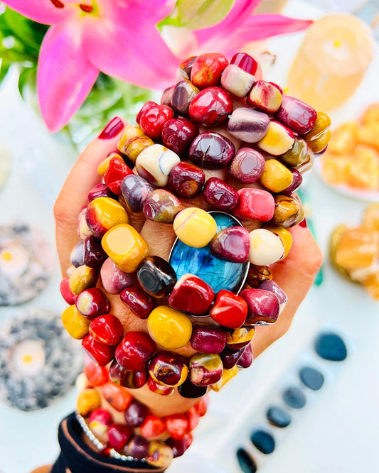 Mookaite Jasper Freeform Bracelets