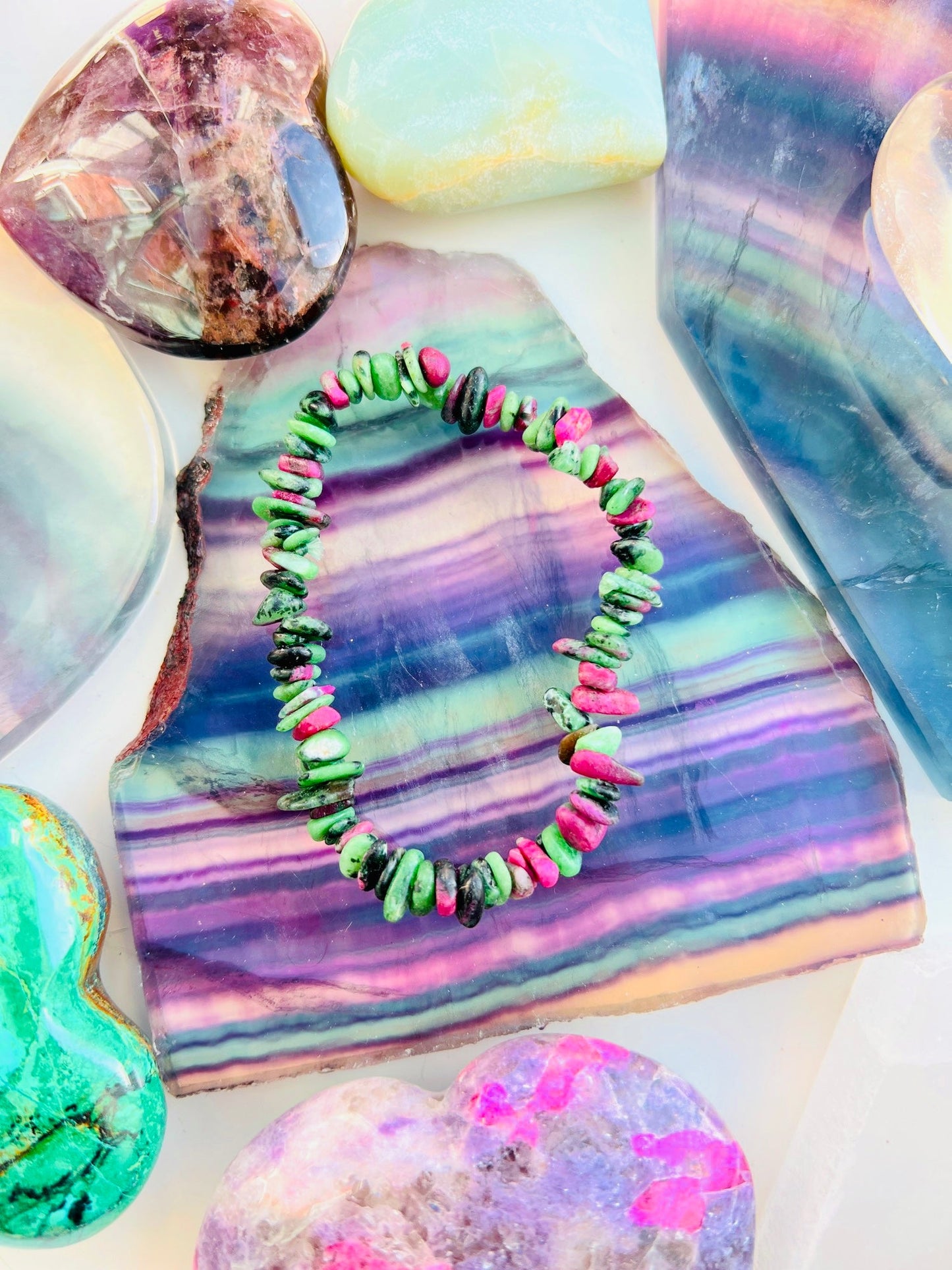 Ruby Zoisite Bracelets