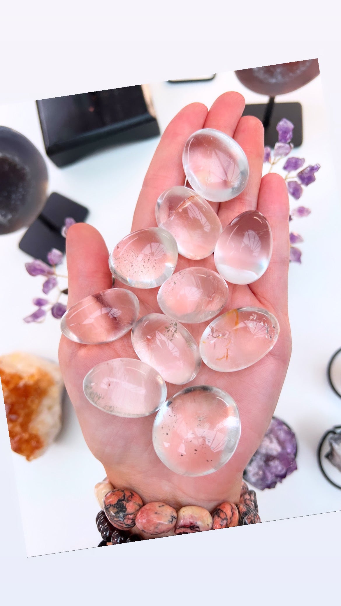 Clear Quartz Healing Pebbles
